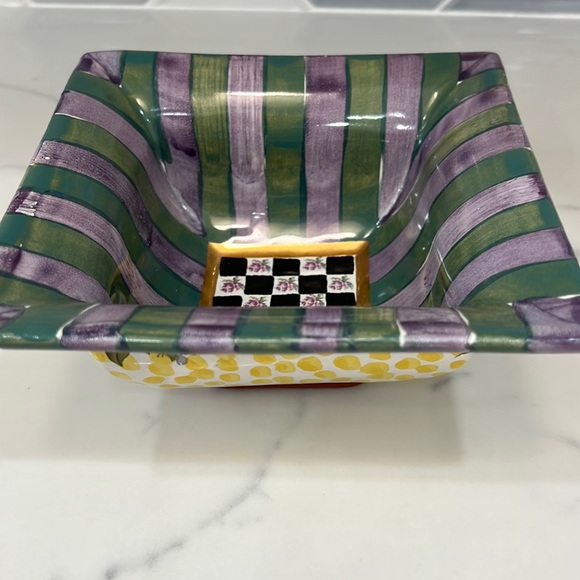 Mackenzie Childs Torquay Kelp and Urchin Small Serving Bowl